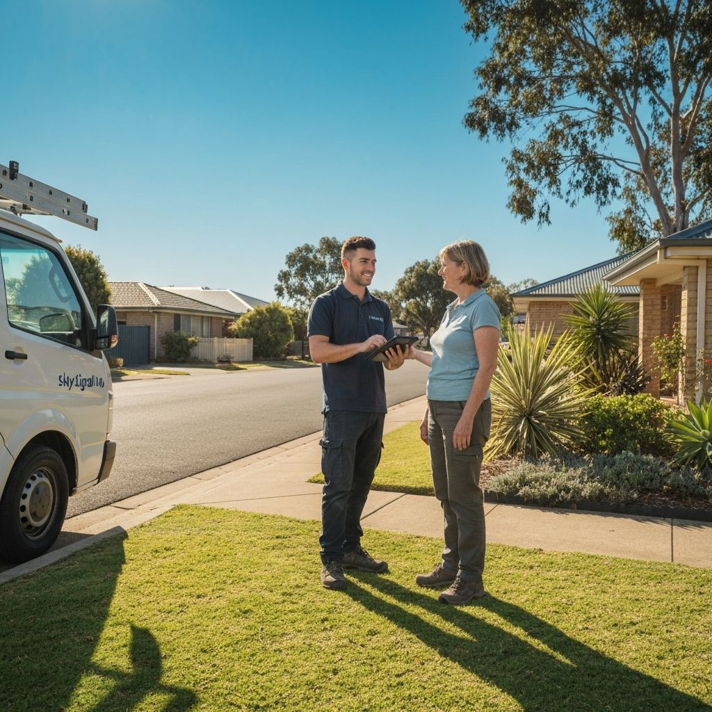 Local Perth TV aerial installer giving a free quote