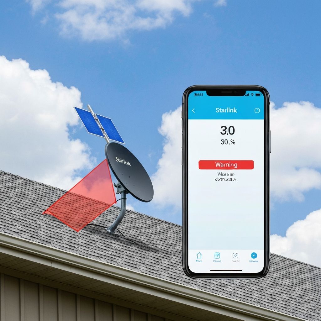 Starlink obstruction check for a Perth home installation
