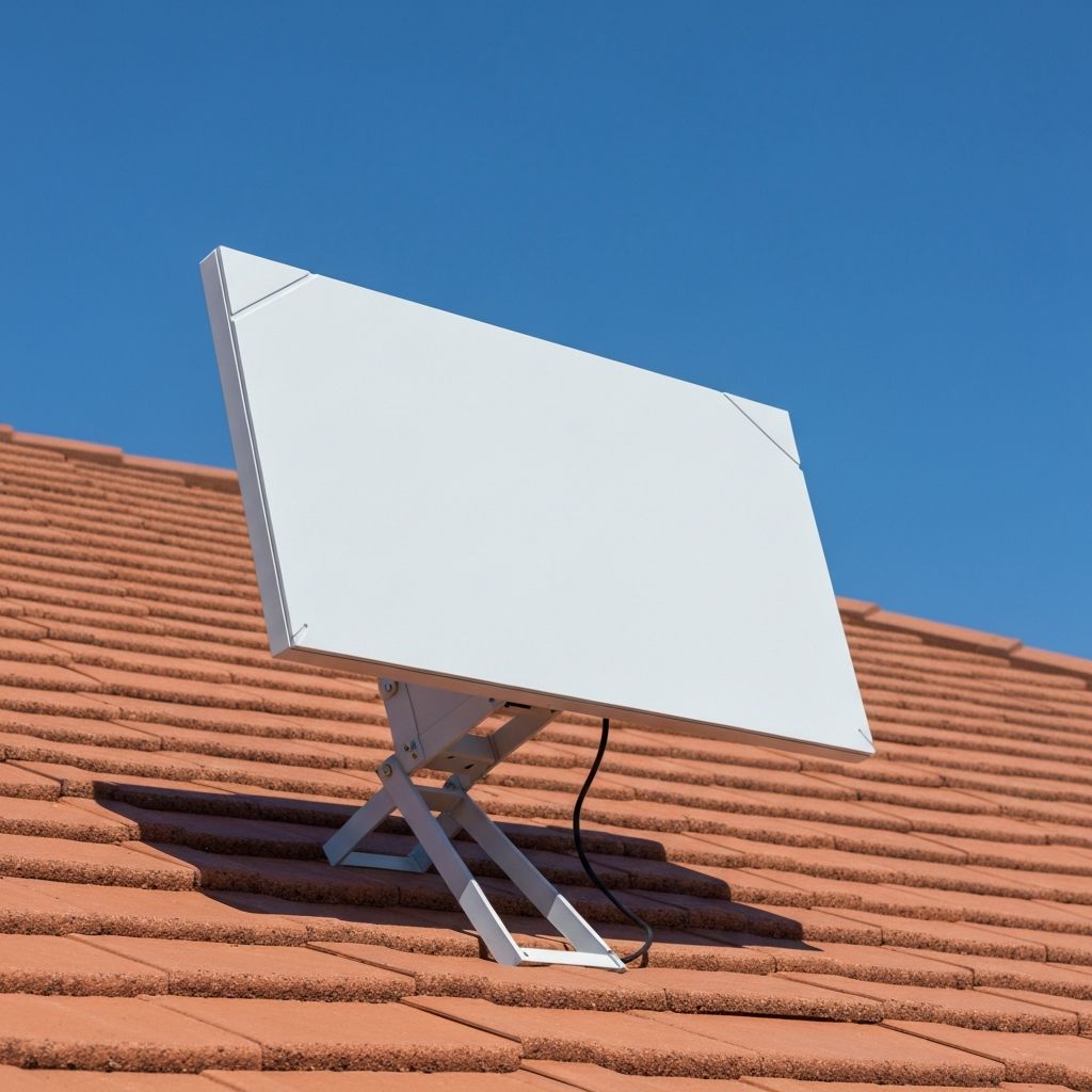 Professional Starlink installation on Australian roof